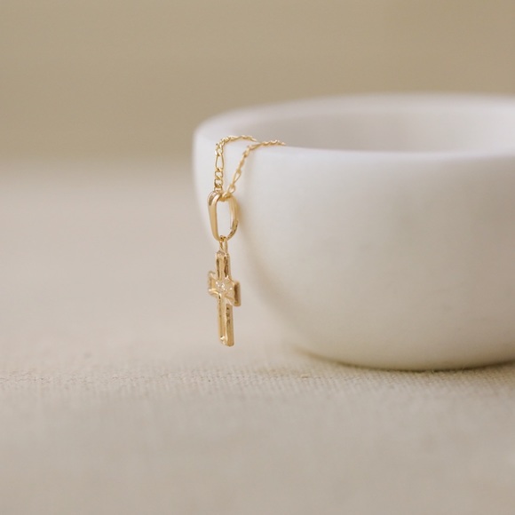 Crucifix Necklace | 18k Gold Filled - Picture 4 of 10